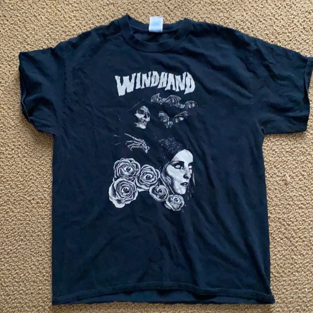 Black metal tshirt men’s large windhand doom metal